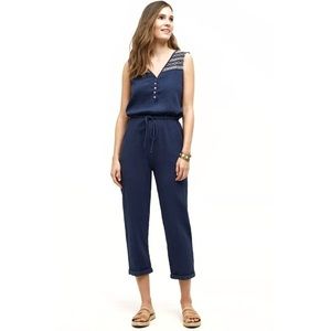 Anthropologie Lilka Cropped Jumpsuit Sz M
